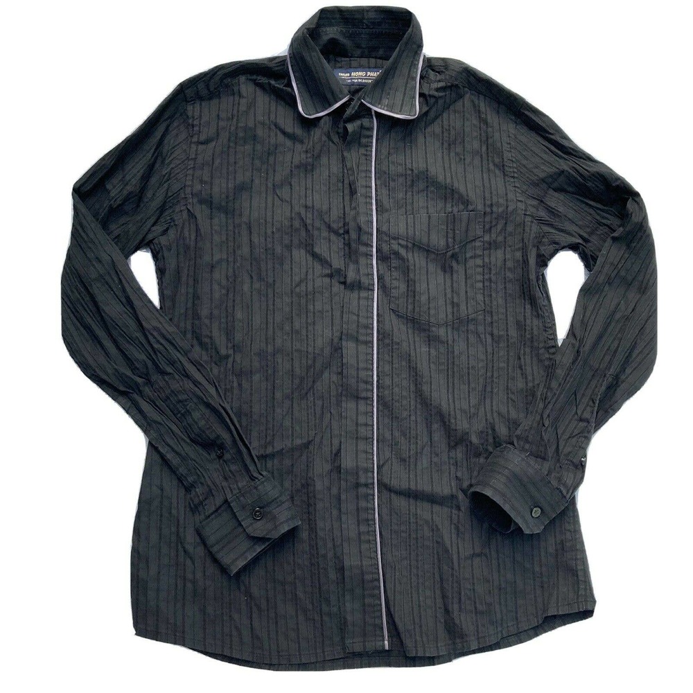 Tailor Hong Phat Dress Shirt Sz Small Button Down Hong Kong Mens Work Dance